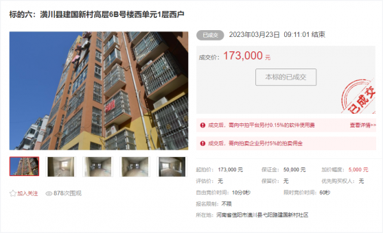 潢川縣建國(guó)新村房屋處置拍賣會(huì)